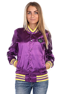 Бомбер женский K1X Satin Varsity Jacket Purple/Yellow