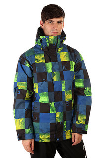 Куртка Quiksilver Mission Print Check Kasper Snow Blue