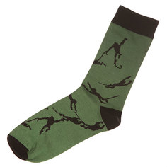 Носки средние Запорожец Обезьяна Green/Black Подарок
