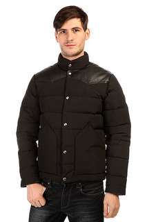 Пуховик Penfield Pelam Leather Yoke Down Jacket Black