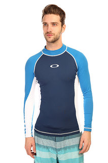 Гидрофутболка Oakley Pressure Rashguard Long Electric Blue