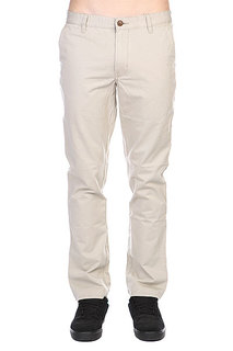 Штаны прямые Quiksilver Everyday Chino Ndpt Plaza Plaza Taupe