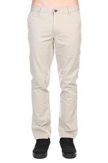 Штаны прямые Quiksilver Everyday Chino Ndpt Plaza Plaza Taupe