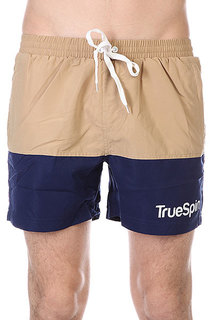 Шорты пляжные TrueSpin Swimming Shorts Splash Two Beige/Navy