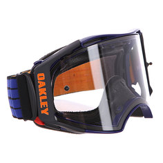 Маска для мотоспорта Oakley Airbrake Mx Blue/Orange Retro Speed Clear