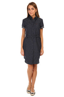 Платье женское Fred Perry Dobby Spot Shirt Dress Blue