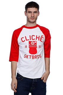 Футболка Cliche Instant Raglan White/Red