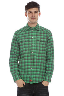 Рубашка в клетку Dickies Wray Ht Charcoal  Emerald