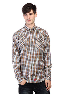 Рубашка в клетку Dickies Warrenton Ls Shirt Brown Duck