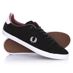 Кеды кроссовки низкие женские Fred Perry Howells Suede Black