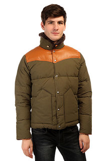 Пуховик Penfield Rockwool Leather Yoke Down Jacke Lichen