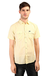 Рубашка Brixton Wayne S/S Woven Yellow