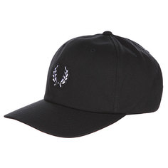 Бейсболка с прямым козырьком Fred Perry Stussy Cap Black