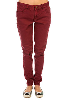 Джинсы прямые женские Billabong Peddler Black Cherry