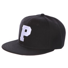 Бейсболка с прямым козырьком Truespin Abc Black P