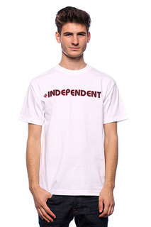Футболка Independent Bar/Cross White