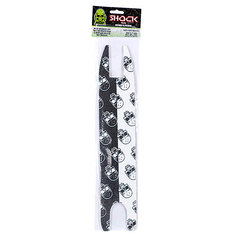 Шкурка для скейтборда Mgp Grip Tape With Skull Print and 10 Stickers Two Tone Black