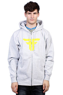 Толстовка Fallen Trademark Hood Heat Grey/Fluro Yellow