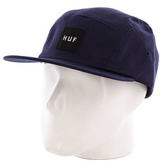 Бейсболка пятипанелька Huf Core Box Logo Volley Navy