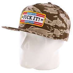 Бейсболка пятипанелька Huf Fuck It 5 Panel Desert Tiger Camo