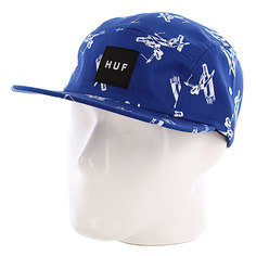 Бейсболка пятипанелька Huf Joyride Volley Blue