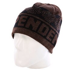 Шапка Independent Woven Crosses Beanie Black/Heather Brown