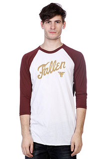 Лонгслив Fallen Fury Raglan White/Burgundy