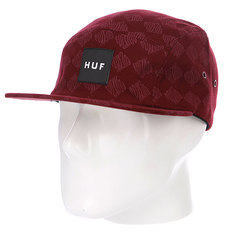 Бейсболка пятипанелька Huf Luxe Volley Wine