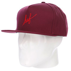 Бейсболка Huf Script Duck Snapback Wine