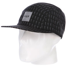 Бейсболка пятипанелька Huf Thunder Bolt Box Volley Black/Grey