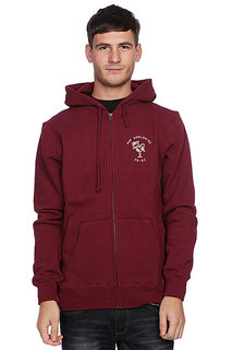 Толстовка Huf Wartini Zip Hood Maroon