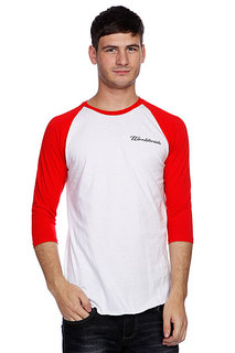 Лонгслив Huf Domestic Raglan White/Red