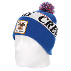 Шапка с помпоном Huf Domestic Beanie Blue