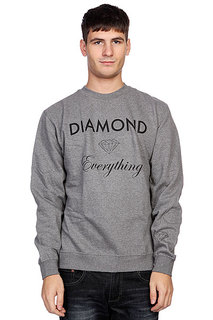 Толстовка Diamond Diamond Everything Crewneck Gunmetal