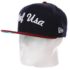 Бейсболка New Era Huf Usa NewEra Navy/Wine