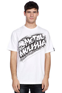 Футболка Metal Mulisha Damaged Tee White