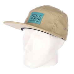 Бейсболка пятипанелька Diamond Paris 5 Panel Camp Hat Khaki