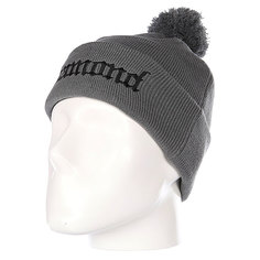 Шапка с помпоном Diamond Diamond4Life Fold Beanie Grey