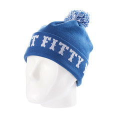 Шапка с помпоном Flat Fitty Ftfy Blue