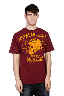 Футболка Metal Mulisha Black Head Burgundy