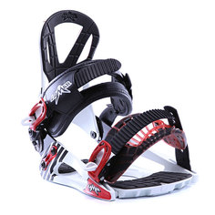 Крепления для сноуборда мужские Lamar Shocker White/Black