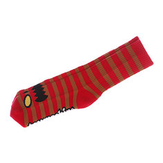 Носки средние Toy Machine Monster Stripe Red/Brown