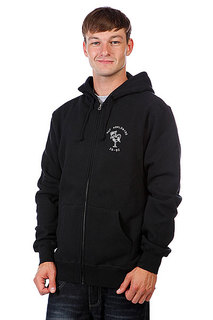 Толстовка Huf (Black) Wartini Zip Hood Black