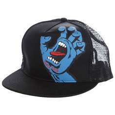 Бейсболка с сеткой Santa Cruz Screaming Hand Trucker Black