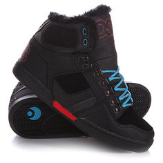 Кеды кроссовки высокие Osiris Nyc Shr Black/Red/Blue