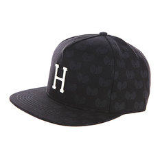 Бейсболка Huf X Wutang Metal H Snap Back Black