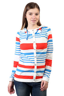 Женская толстовка Picture Organic Seal Cardigan Ml Stripe White