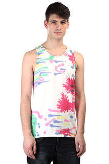 Майка Huf Leaves Tie Dye Tank Rainbow