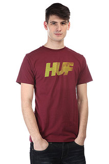 Футболка Huf 10k Gradient Tee Burgundy