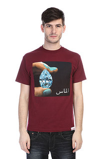Футболка Diamond Arabic Shining Tee Burgundy